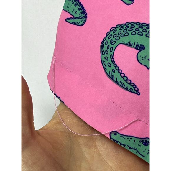 Chubbies Men’s Small Pink Alligator Print Swim Trunks Quick Dry Board Shorts - Picture 7 of 11